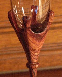 Nikki and Robby's wedding goblets top detail email
