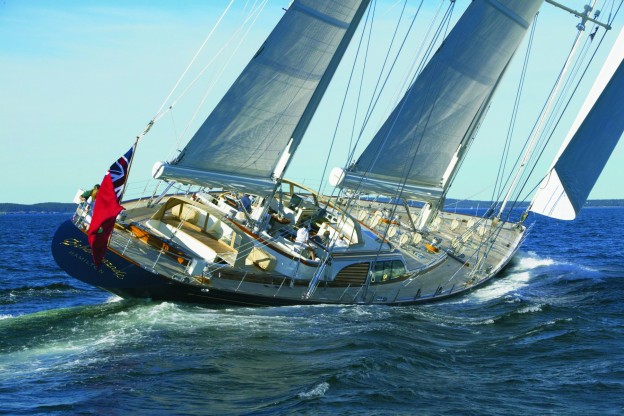Scheherazade under sail.