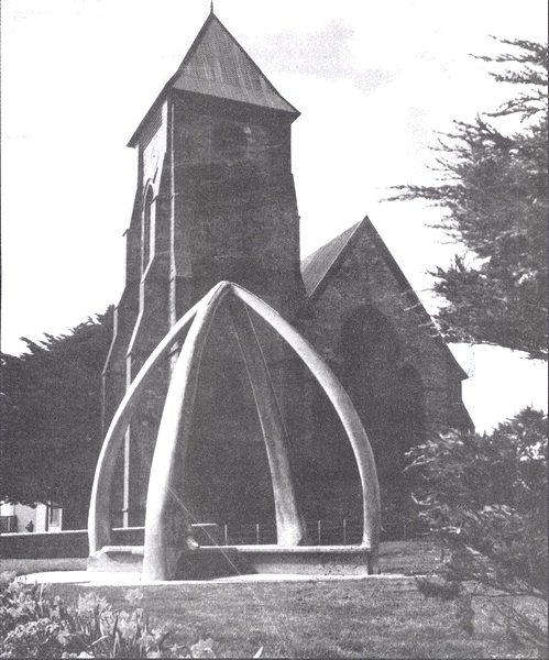 The Whalebone Arch is built of four blue whale jawbones and restored with WEST SYSTEM Epoxy. The monument was built in 1933 outside the Christ Church Cathedral in Stanley, Falkland Islands.