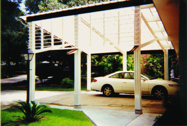 shade slats on John Davis's carport