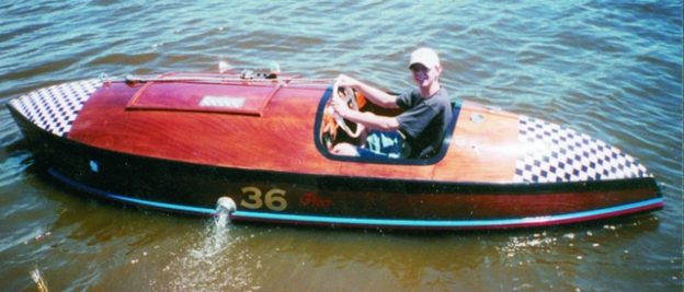 vintage speed boat