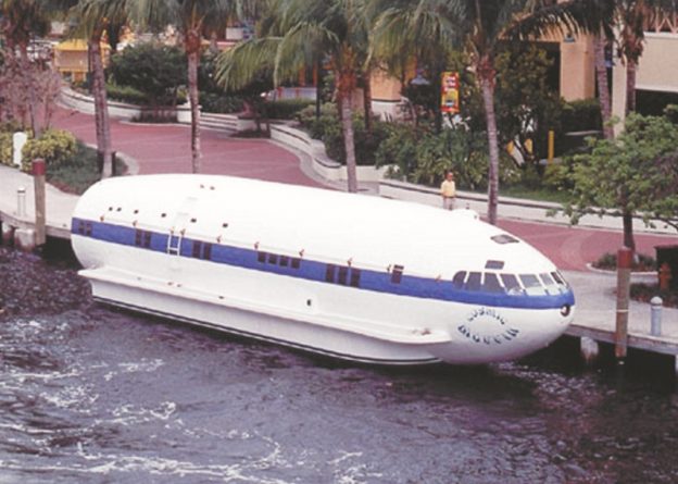 Cosmic Muffin awaiting passengers at her berth in Ft. Lauderdale, FL
