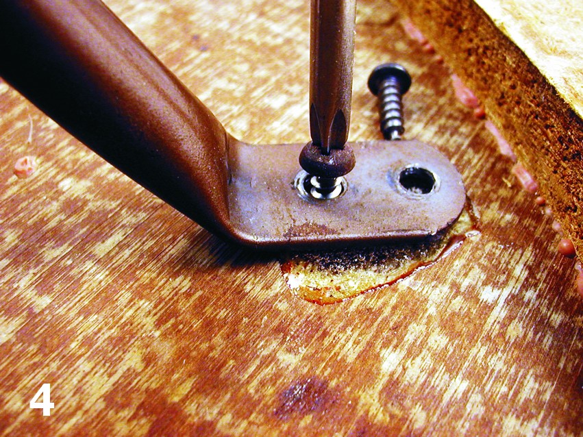 reinstall the screws quickly before the G/5 Epoxy fully cures