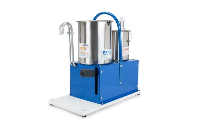 The 305 Metering Pump is an excellent tool for measuring epoxy.