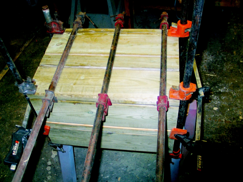 Figure 2: Assembling the LPG box for the grill table.