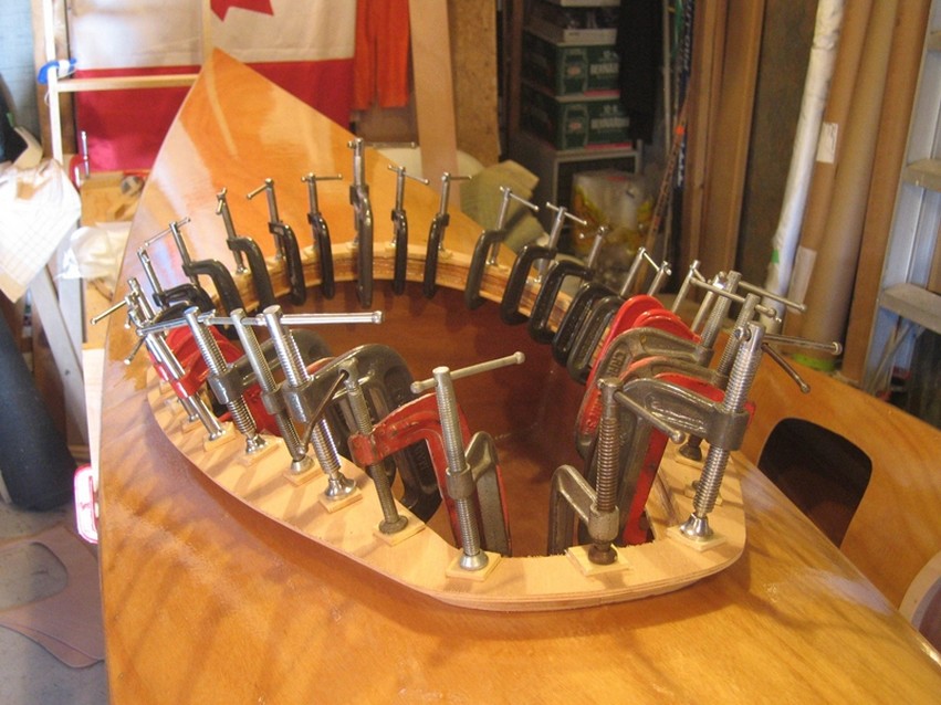 The job called for a lot of clamps.