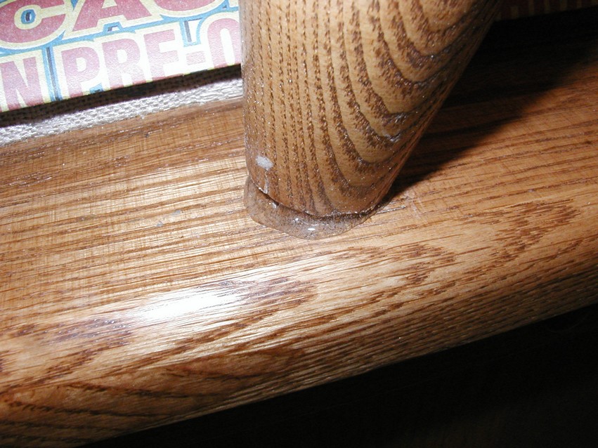 Assemble the furniture parts, allowing some G/5 Five-Minute Adhesive to squeeze out.