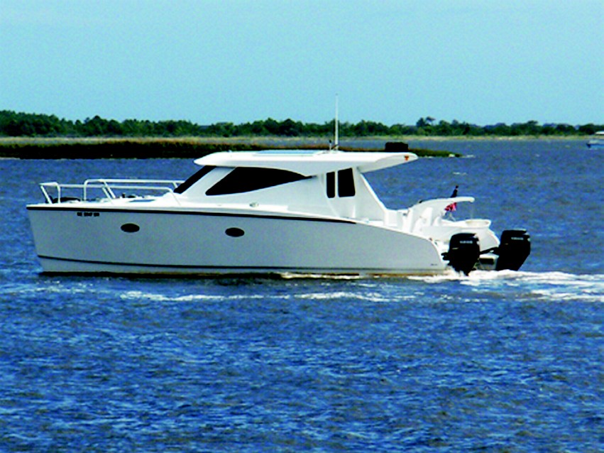 ION, Captain Watson's 34' power catamaran built by Blackwell Boats in Wanchese, North Carolina.