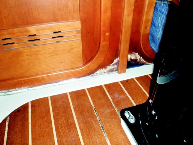 Jester's cabin sole gets repaired