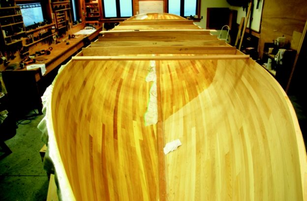 fiberglassing a strip-planked boat - epoxyworks