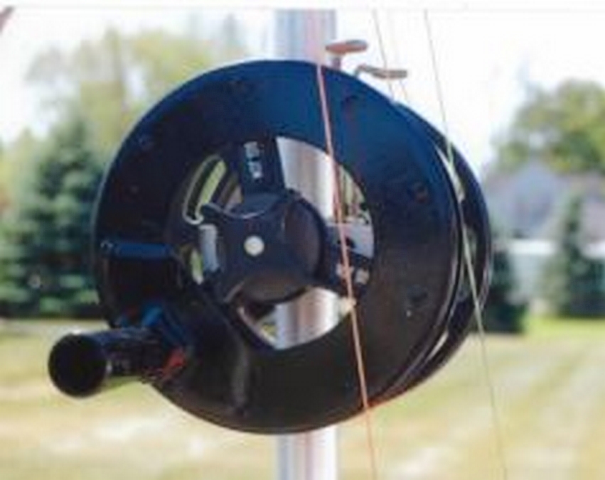 Here is Big Jon repaired reel installed on its summer home.