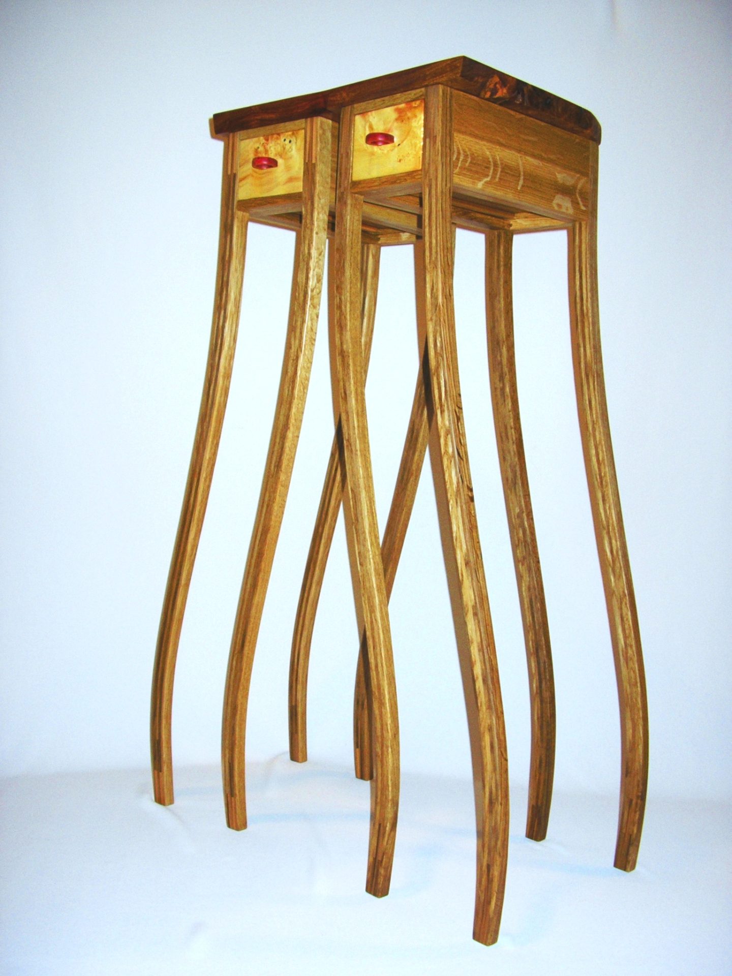 Symmetry No. 1, 2007 by David Cumming—The White Oak Photos: Sally Cumming. legs of this stand are bent-laminated, utilizing WEST SYSTEM Epoxy.