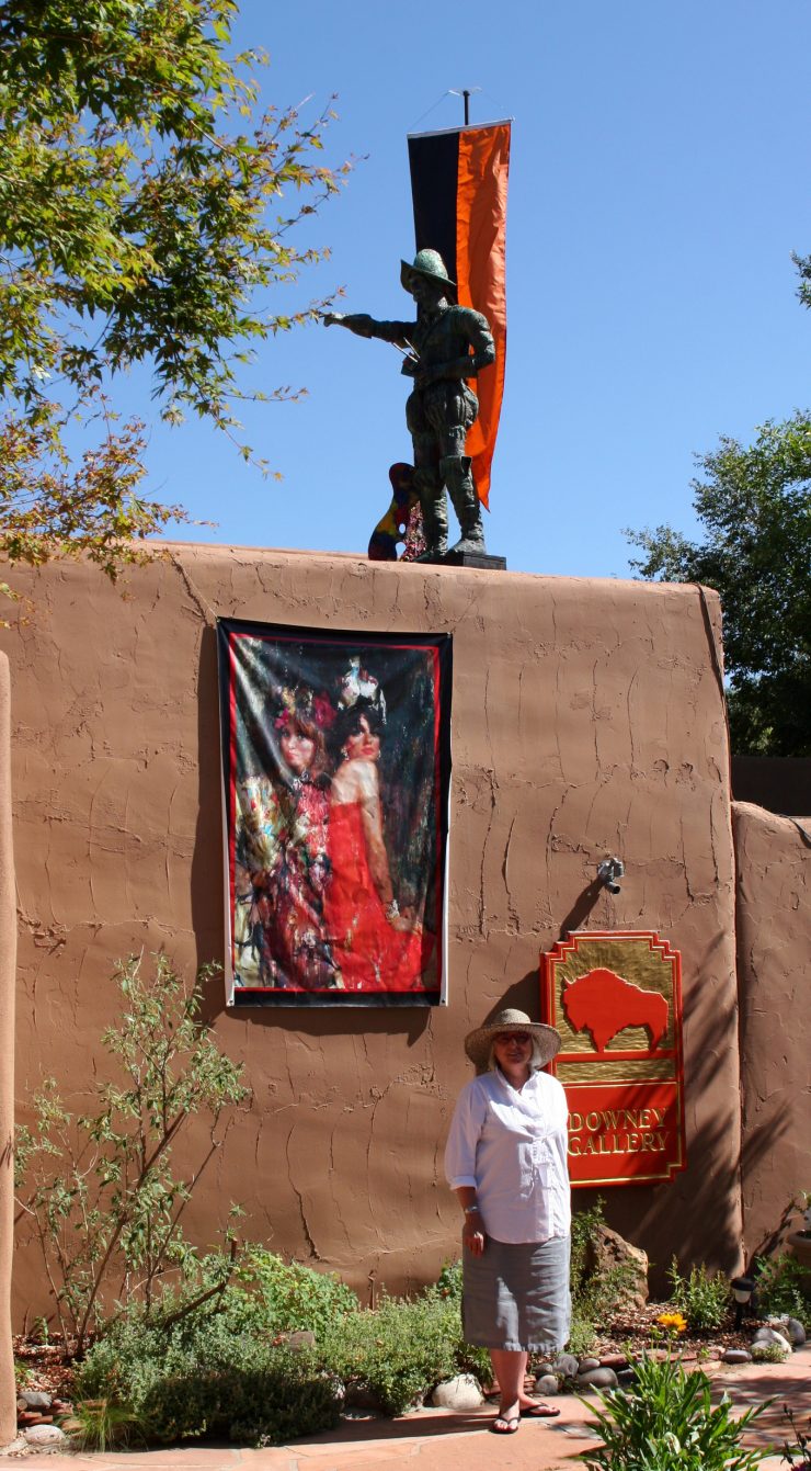 The Artistador on display on the roof of the Downey Gallery in Santa Fe, New Mexico.
