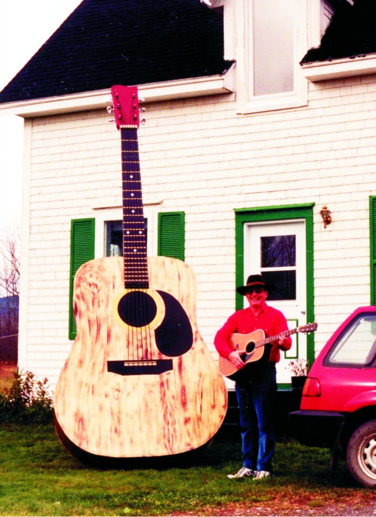 A giant guitar by Bill Boudreau