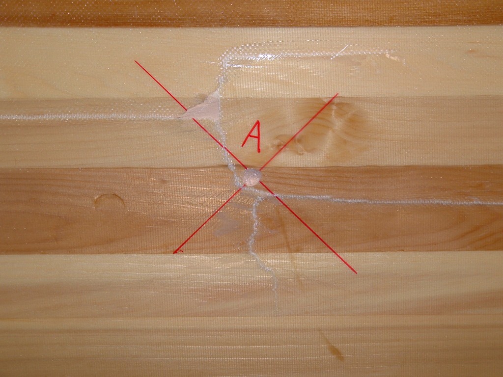 Figure 3B, the reverse side of Panel A, shows a large laminate failure indicating poor damage tolerance.