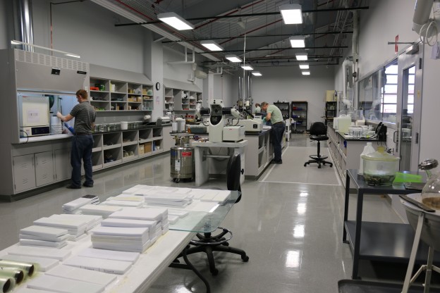 epoxy testing is performed in the GBI lab