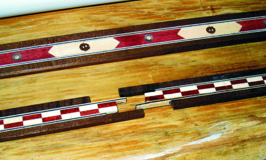 Inlay details at the Small Craft Builders Rendezvous.