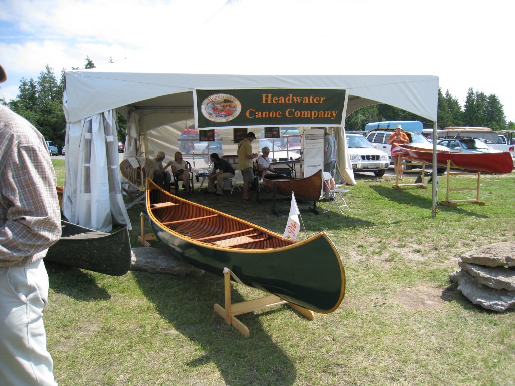 A traditional canoe at the Small Craft Builders Rendezvous.