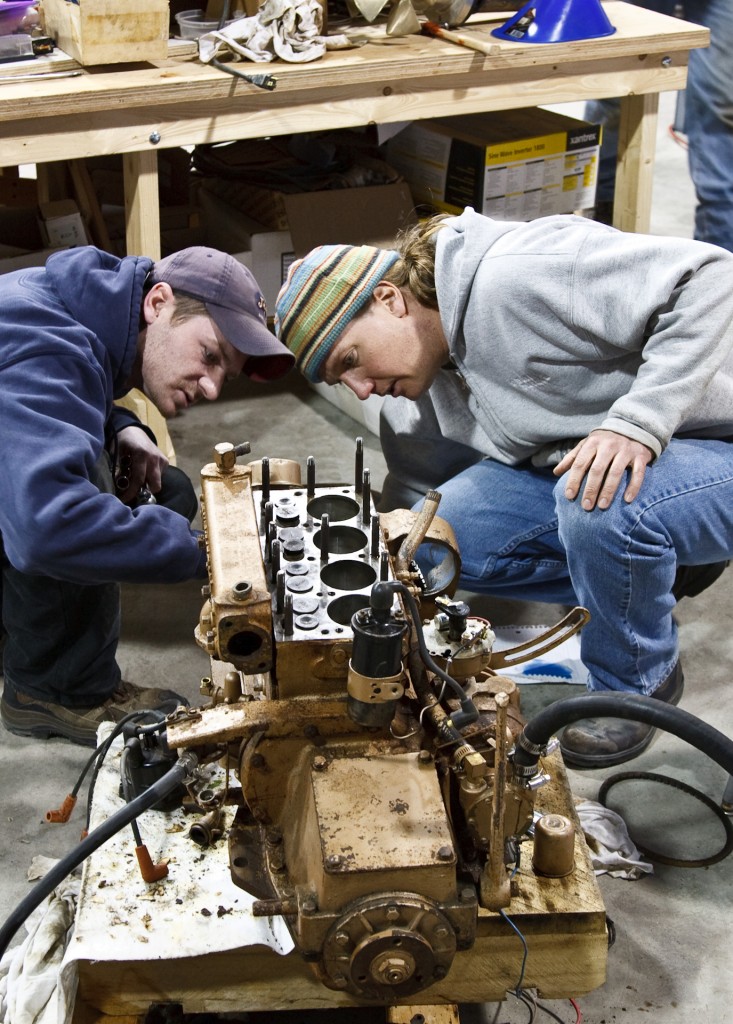 Students in the IYRS Marine Systems Program learn to install, maintain, and troubleshoot onboard systems used on classic and modern boats. Photo by Jack Renner