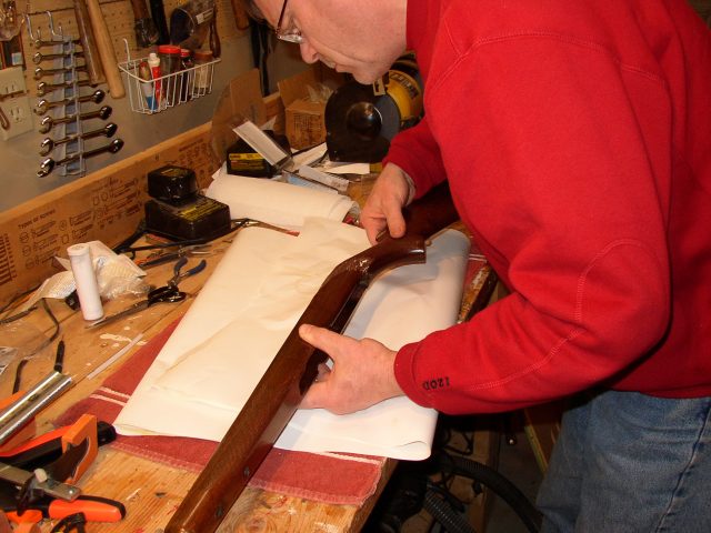 4. aligning some of the splinters in the checkering was difficult.