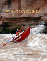 Cover Photo: Greg Hatten battles white water on a trip through the Grand Canyon in his replica wooden dory, PORTOLA.