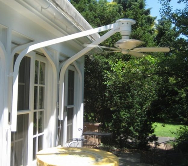 the fan with awning retracted