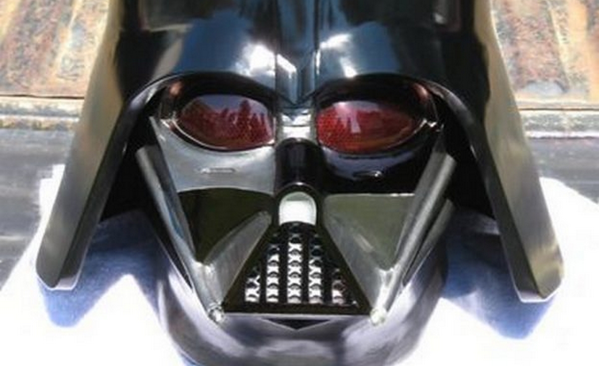 Darth Vader cosplay helmet made with epoxy
