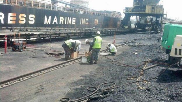 railroad crane installation