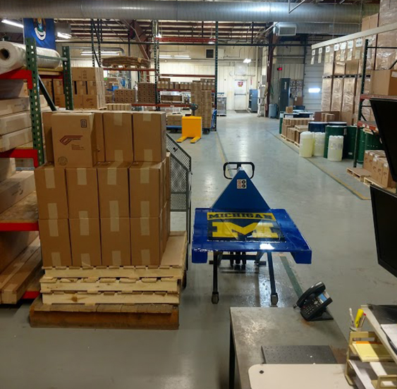 the floor was a great location for laying up a flat panel