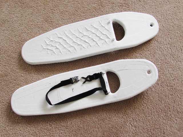 Composite snowshoes by Mark Minter
