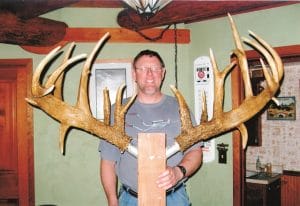 Replica deer antler rack by Scott Oldanie