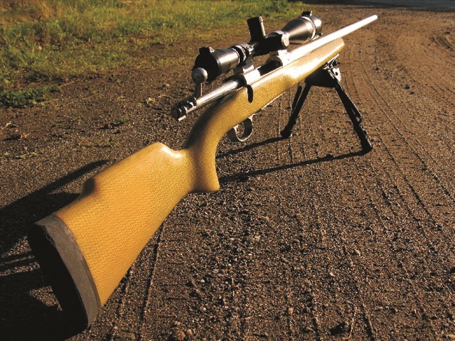 Tan Rifle modified with epoxy