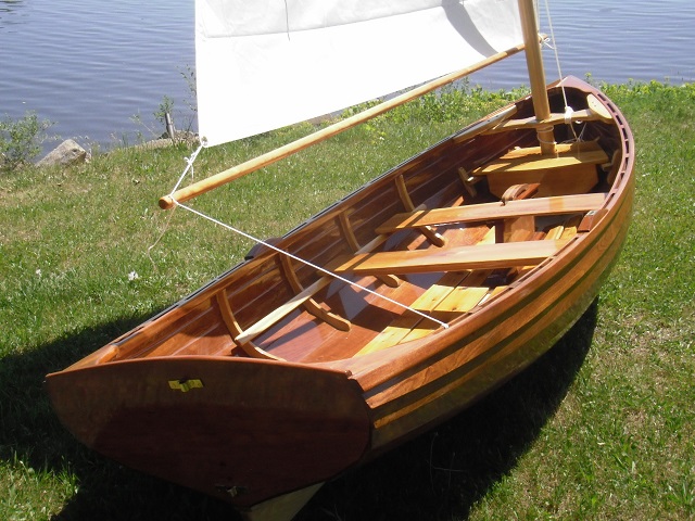 Wooden Sailing Skiff