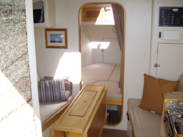 Inside of the boat