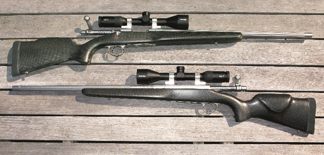 Black Rifle modified with epoxy