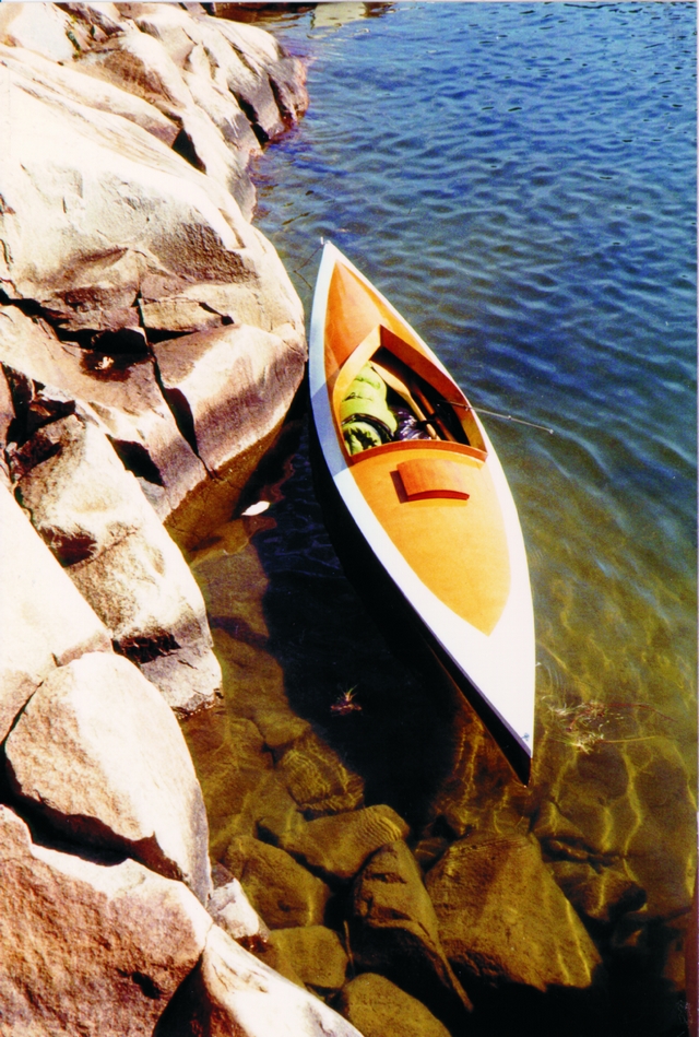 J.R's. decked canoe is no lady