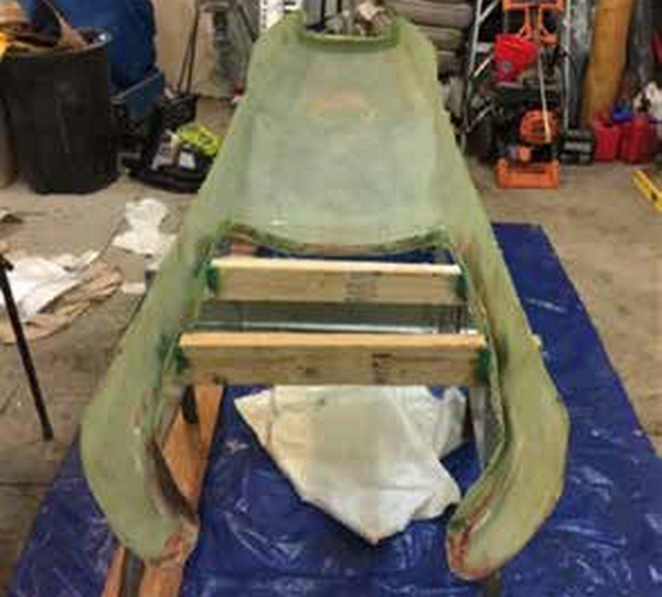 Because the loaned autobody could not be altered, this female mold was created to build a second body that could be altered.
