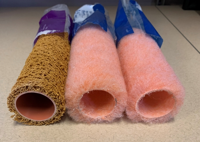 textured roller covers for creating a nonskid surface in epoxy