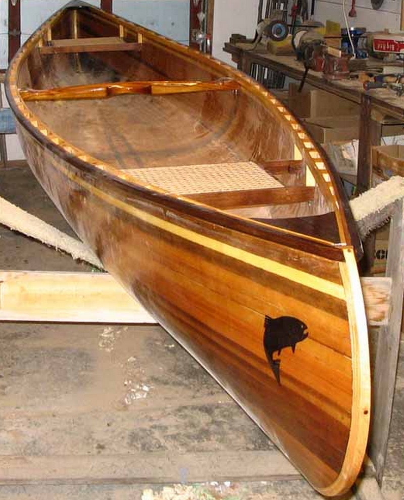 Strip canoe by Buster Welch