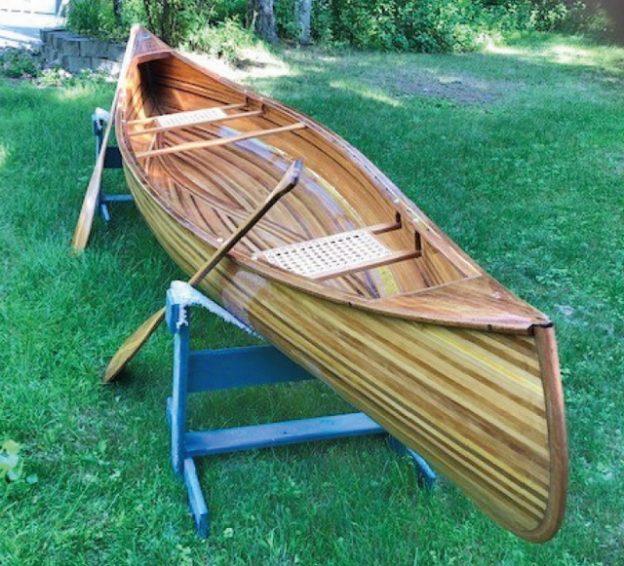 A cedar strip canoe by Kurt Mangseth.