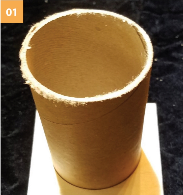 Step 1, wooden vase