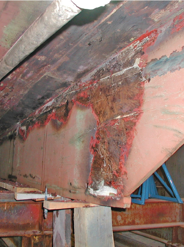 1989 keel check with epoxy repairs still good.