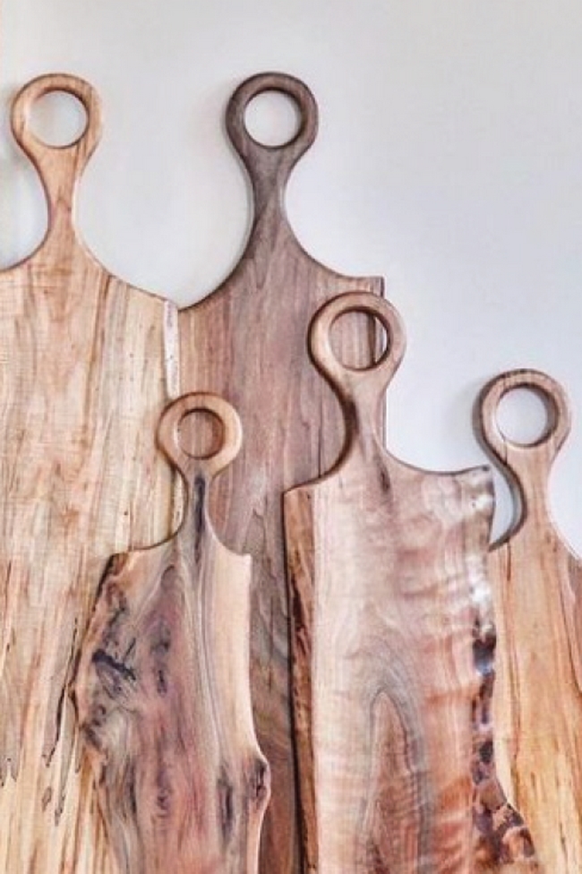 James Albert at Alché Design Co. made these live edge charcuterie boards.