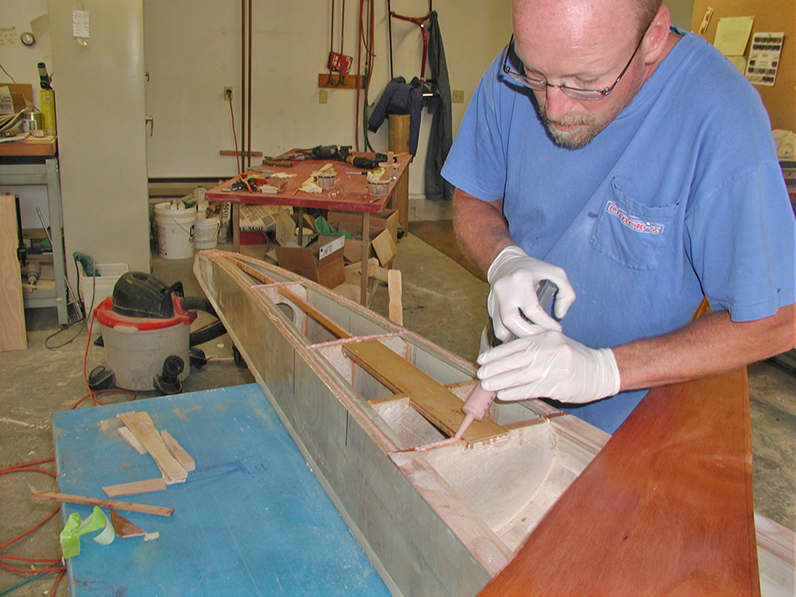 "DN Iceboat Building" by David Fortier - Epoxyworks 57
