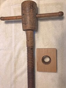 Restoring a Vintage Wooden Screw, by Lou Yelgin. Featured in Epoxyworks 61.