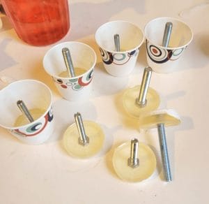 Leveling Feet Castings by Daryl Brunette. Featured in Epoxyworks 61.