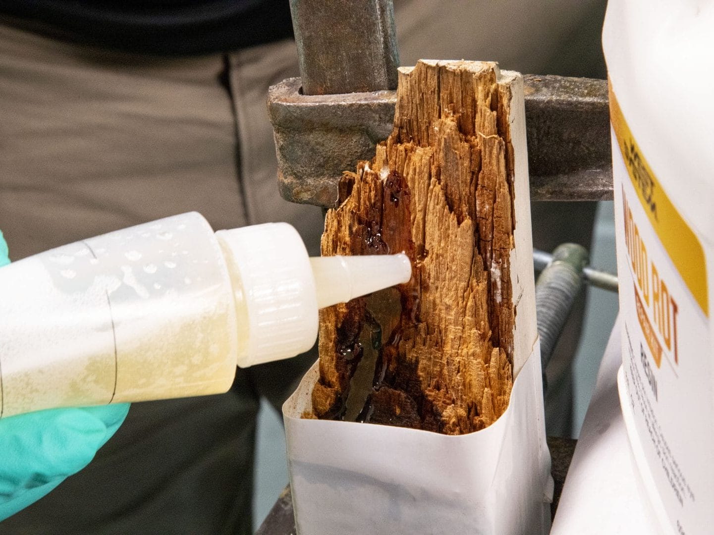 The included mixing bottle makes application easy.