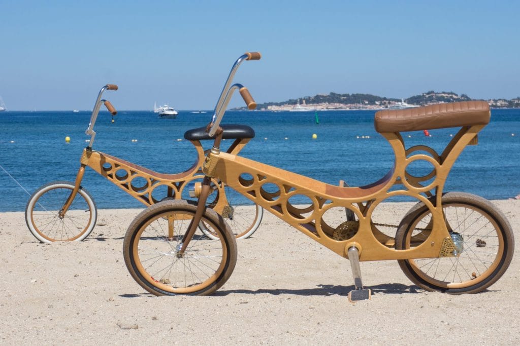 Hoopy Wooden Bicycle by WoodenWidget. Featured in Epoxyworks 62